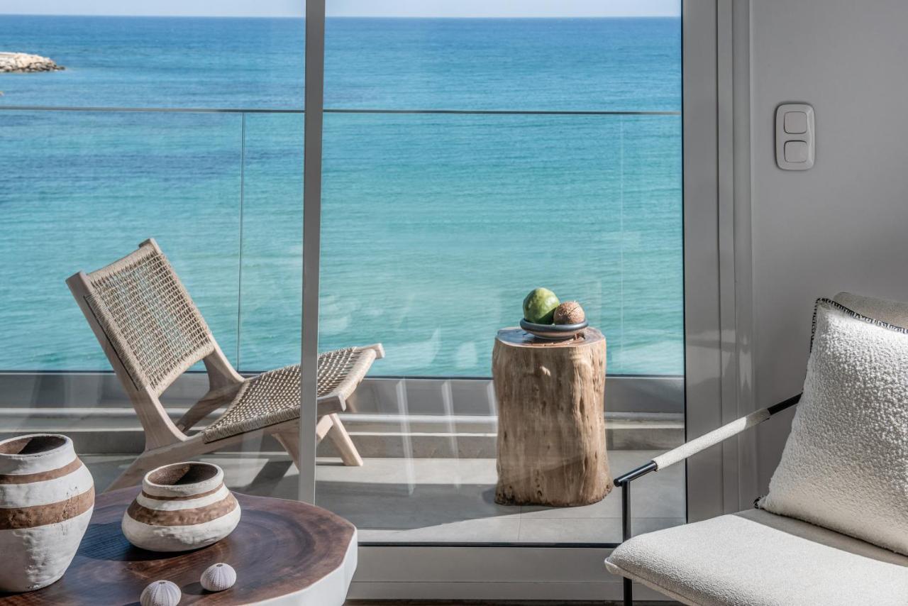 Khroma Luxury Suite 1 Beach Front Apartment Херсониссос Экстерьер фото